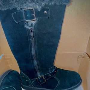 Skechers Australia Black Fur Boots